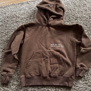 Brown Graphic Hoodie